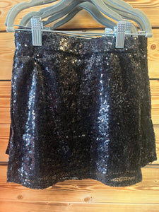 Black Sequin Skirt