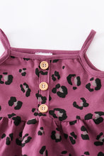 Load image into Gallery viewer, Purple Leopard Shorts Set