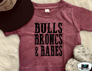 Bulls Broncs & Babes Tee