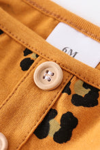Load image into Gallery viewer, Yellow Leopard Shorts Set